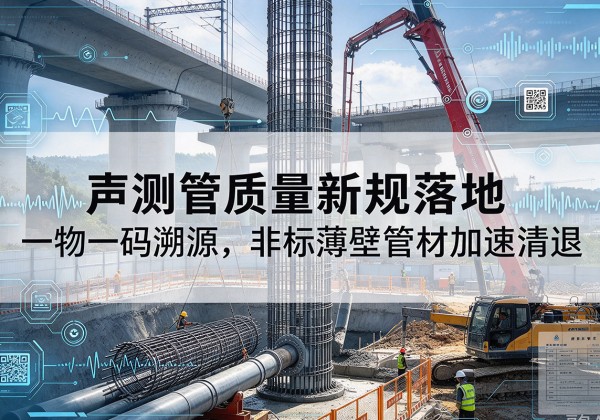 浮梁声测管质量新规落地，一物一码溯源，非标薄壁管材加速清退